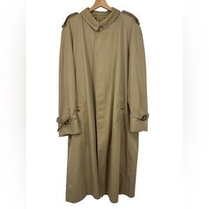 Burberry Vintage Men’s Long Trench Coat 52L or XL